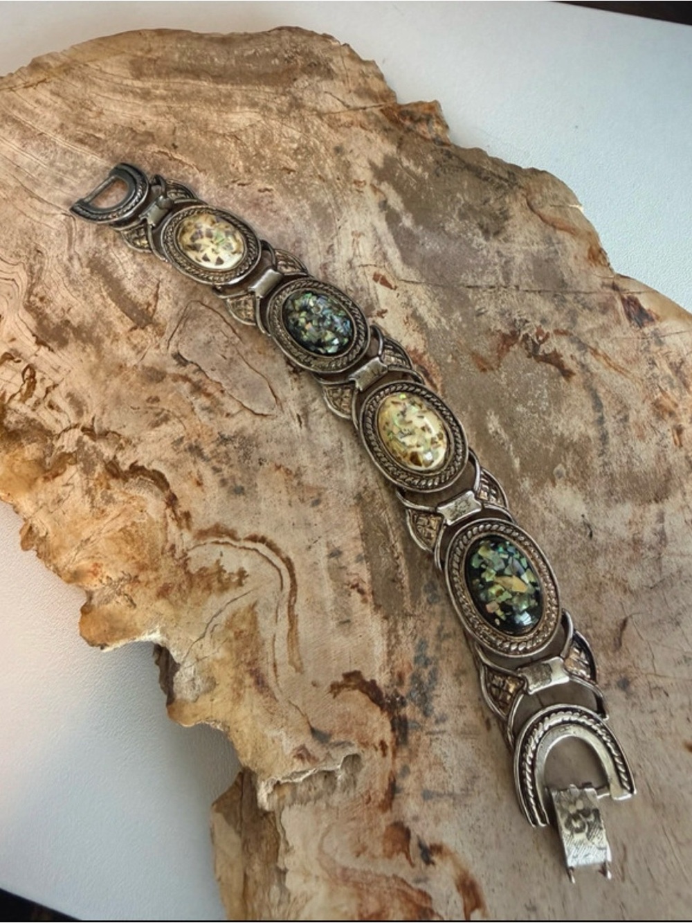 Vintage Cabochon Confetti Bracelet